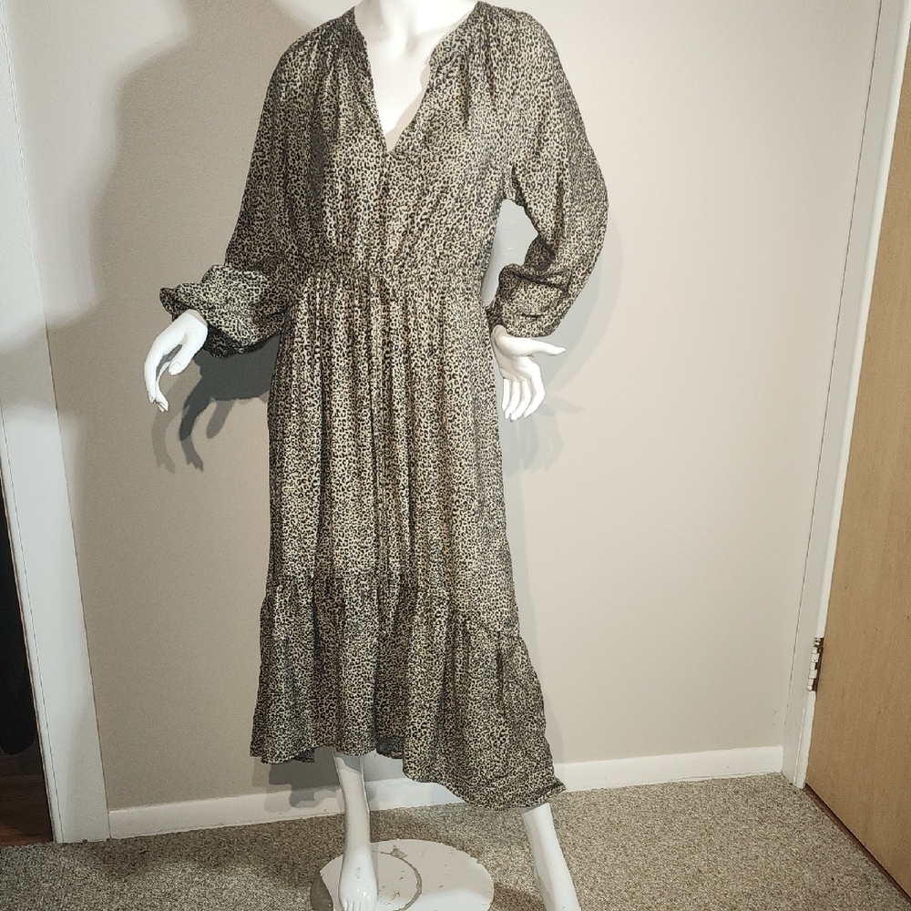 a new day Black and White Long Sleeve Dress